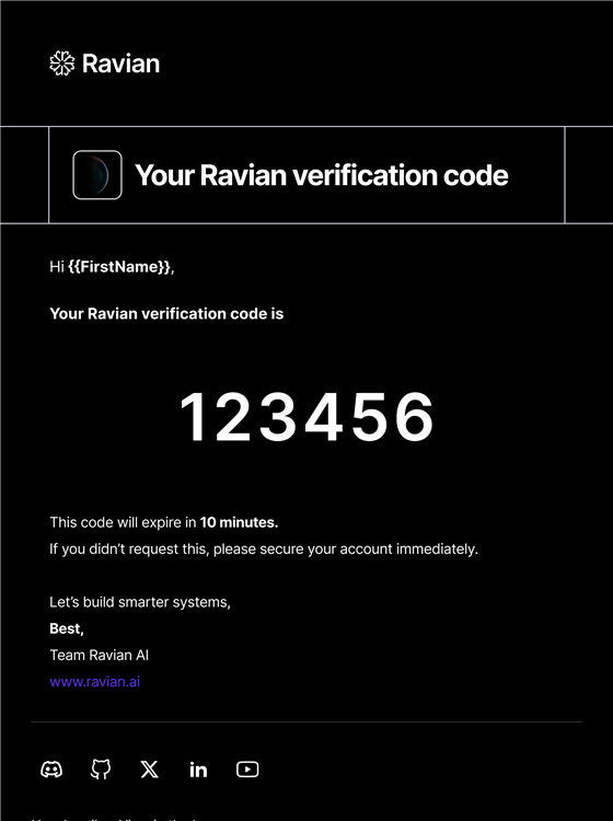 Ravian AI — Sistema de email